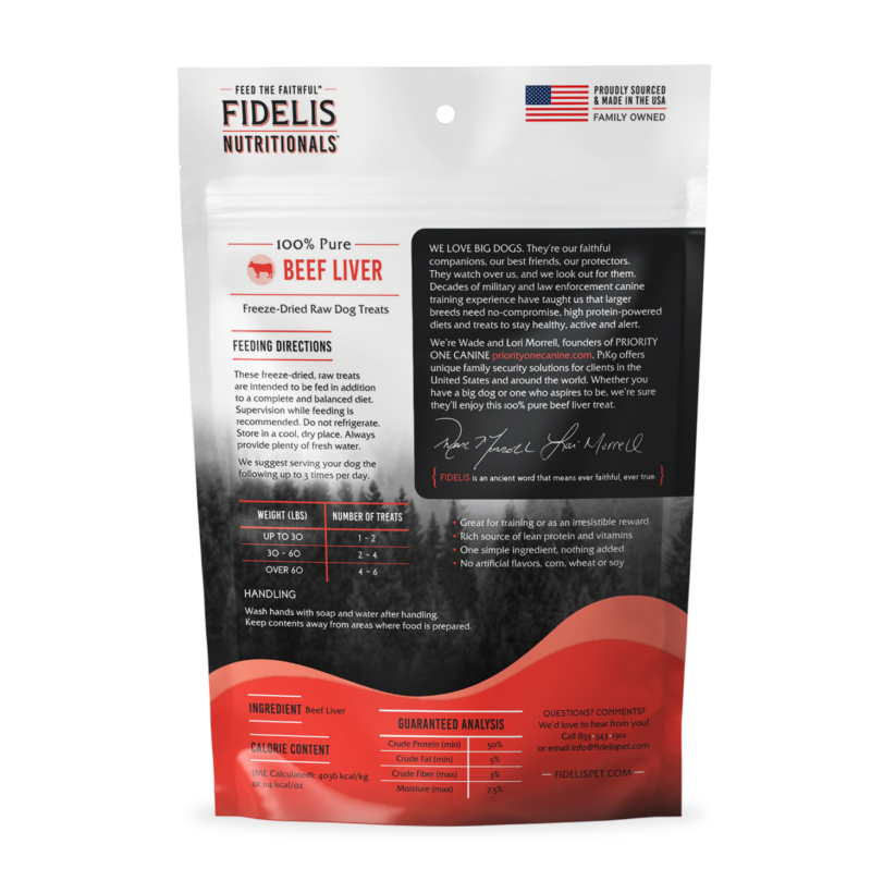 100% Pure Freeze-Dried Beef Liver Treats