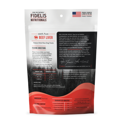 100% Pure Freeze-Dried Beef Liver Treats