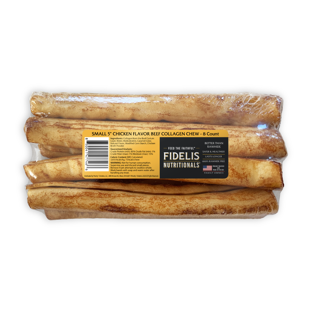 Small 5" Chicken Flavor Beef Collagen Chews