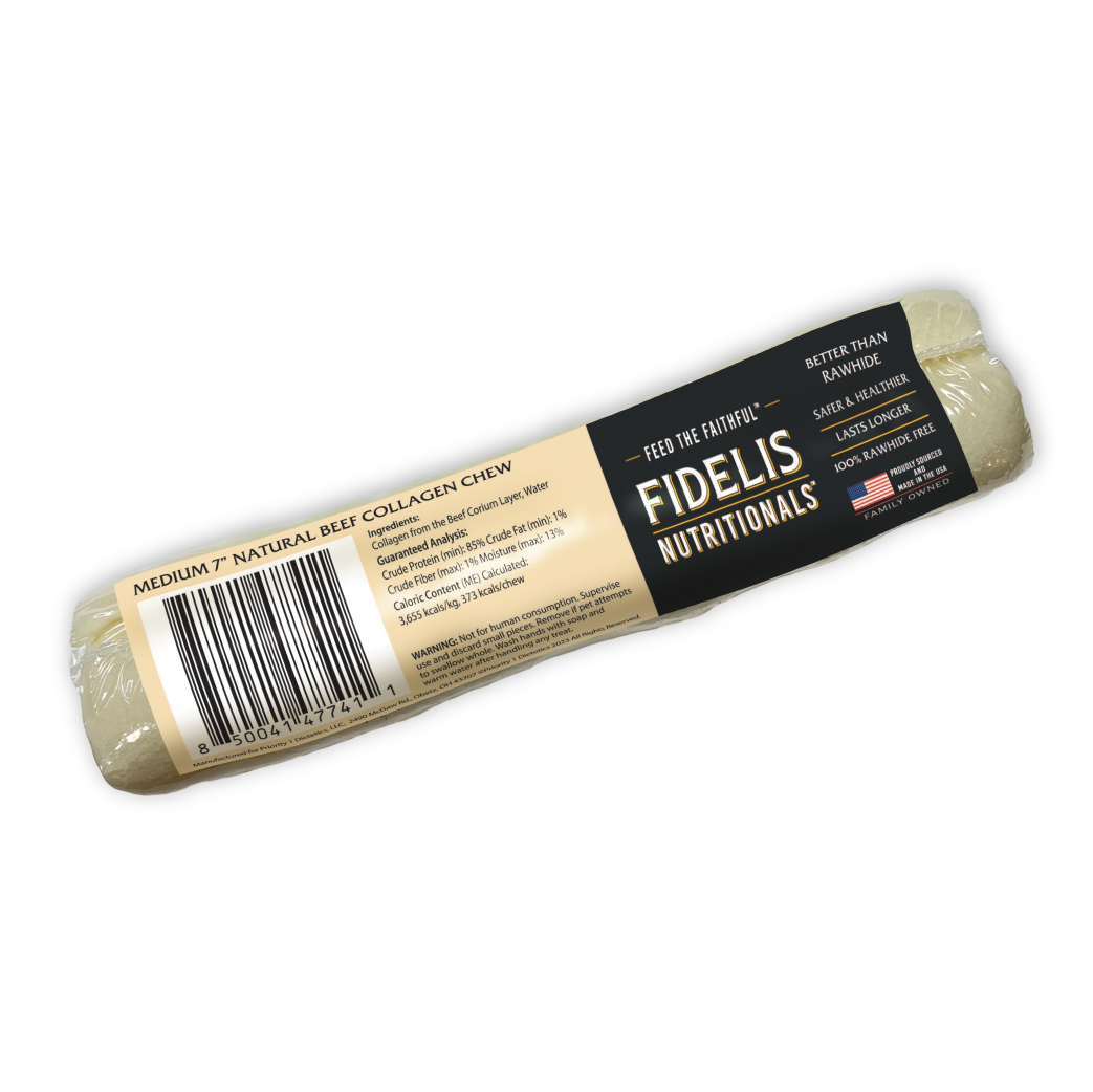 Medium 7" Natural Beef Collagen Chew